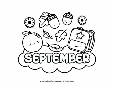 September Coloring Pages - Cute Coloring Pages For Kids