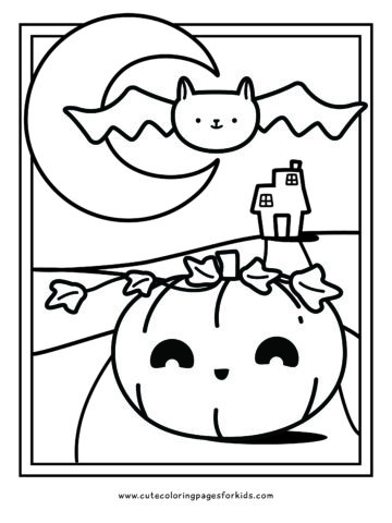 10 Cute Halloween Coloring Pages to Print for Spooky Fun