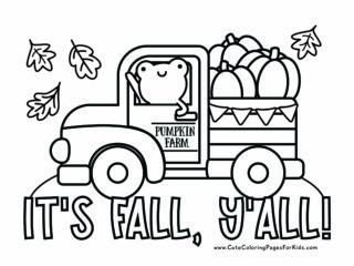 16 Fall Coloring Pages (Free Printable PDF Downloads) - Cute Coloring ...