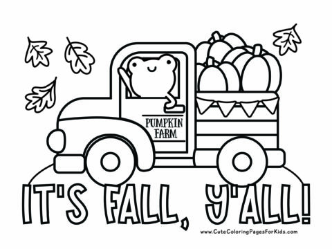 16 Fall Coloring Pages (Free Printable PDF Downloads) - Cute Coloring ...