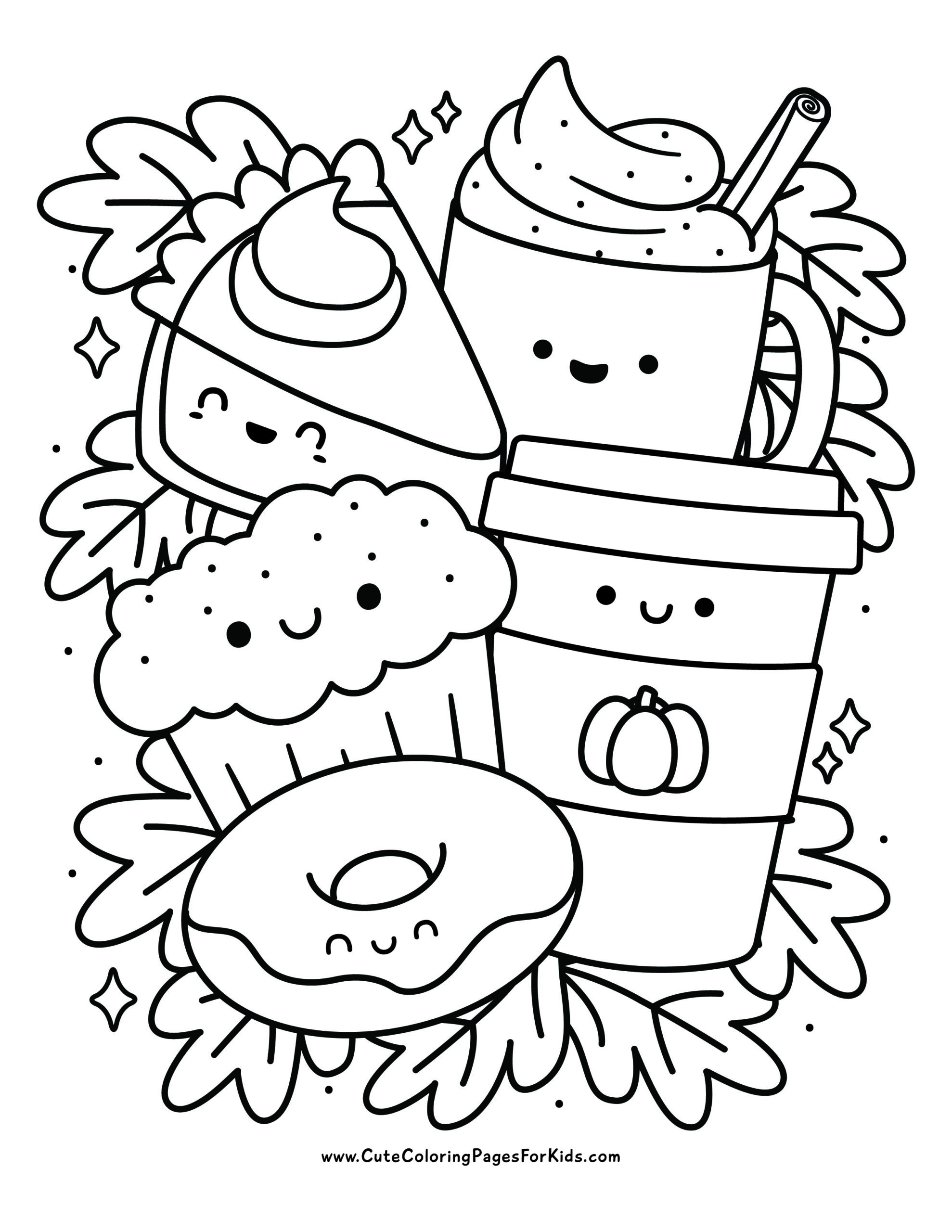 16 Fall Coloring Pages (Free Printable PDF Downloads) - Cute Coloring ...