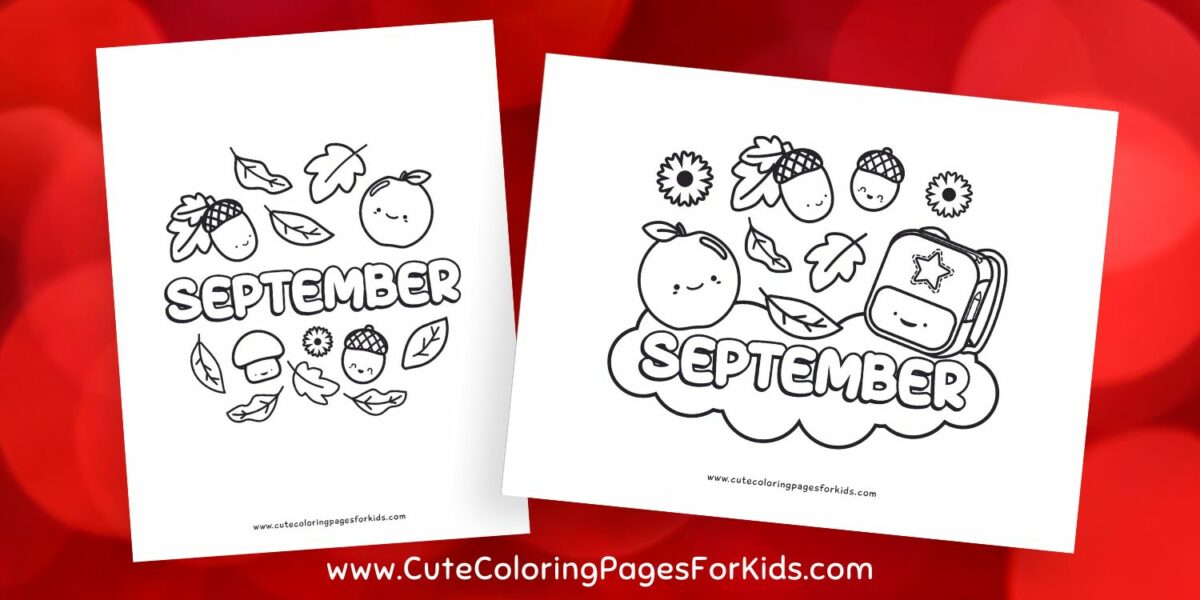 September Coloring Pages - Cute Coloring Pages For Kids