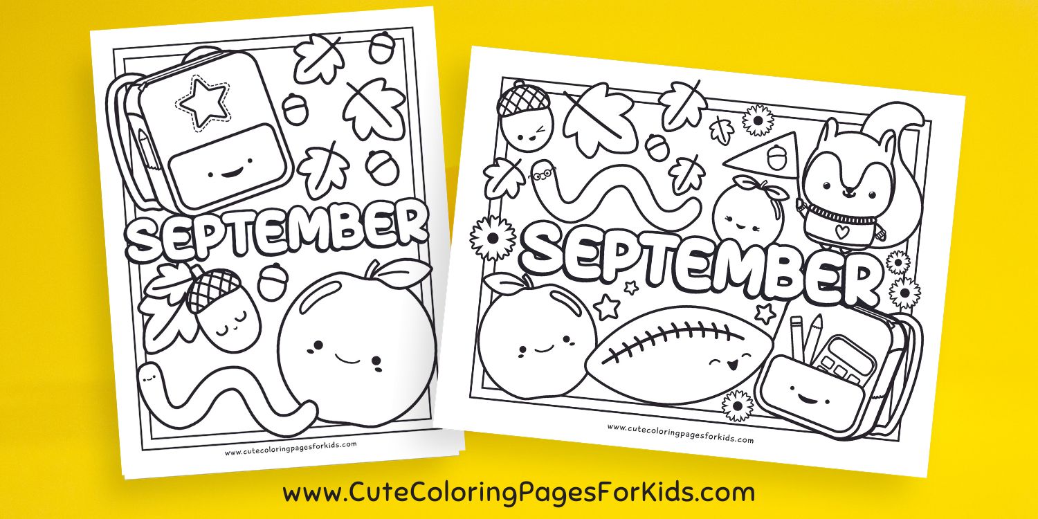 September Coloring Pages - Cute Coloring Pages For Kids