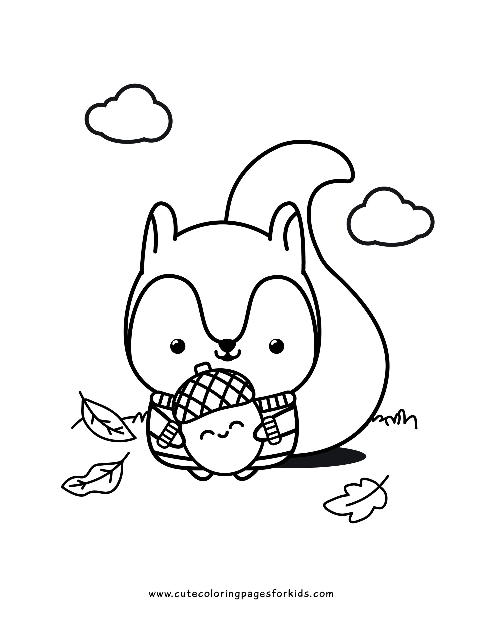 16 Fall Coloring Pages (Free Printable PDF Downloads) - Cute Coloring ...