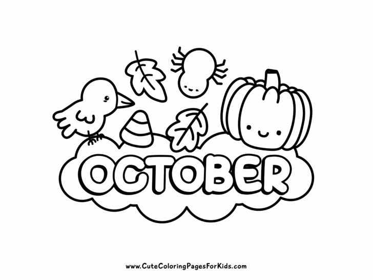 October Coloring Pages - Cute Coloring Pages For Kids