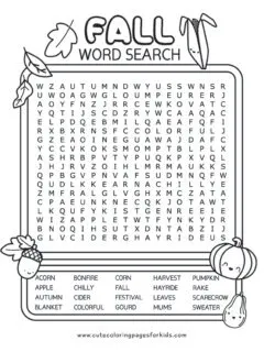 Halloween Word Search Printables - Cute Coloring Pages For Kids