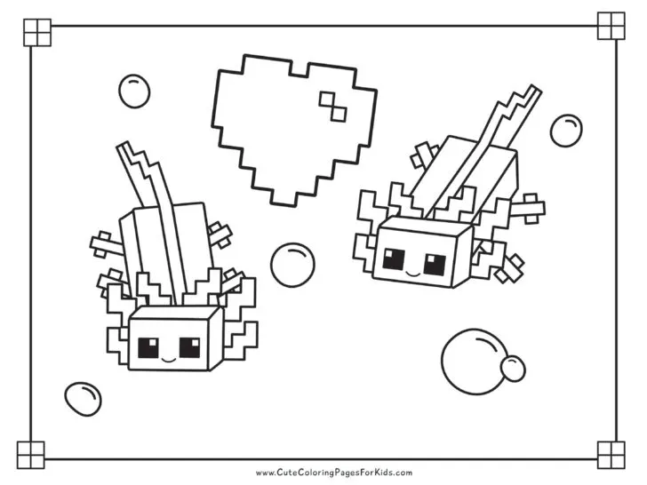 minecraft dragons coloring pages for kids