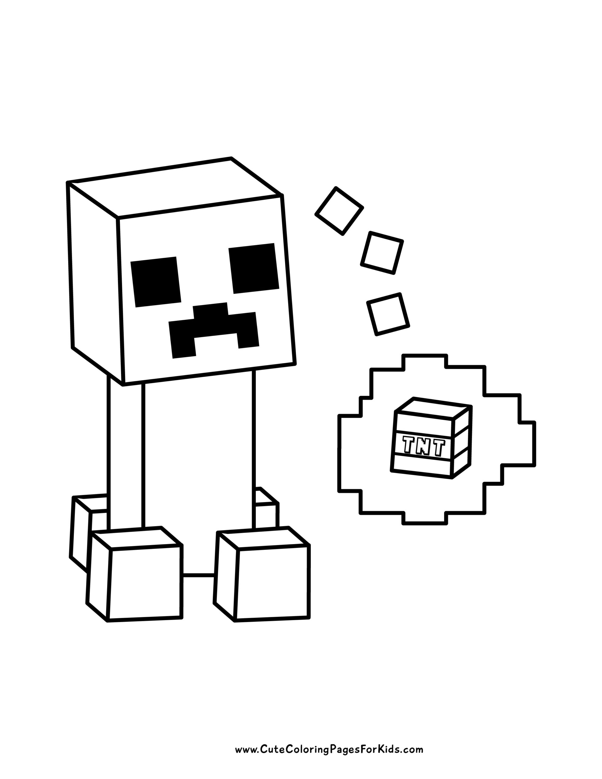 Minecraft Coloring Pages Cute Coloring Pages For Kids