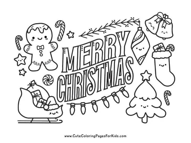 Free Printable Christmas Coloring Pages for Adults