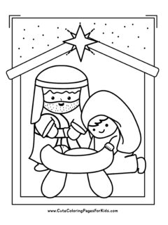 Religious Christmas Coloring Pages - Cute Coloring Pages For Kids