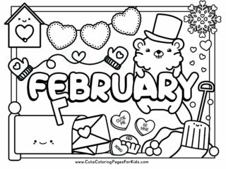 February Coloring Pages - Cute Coloring Pages For Kids