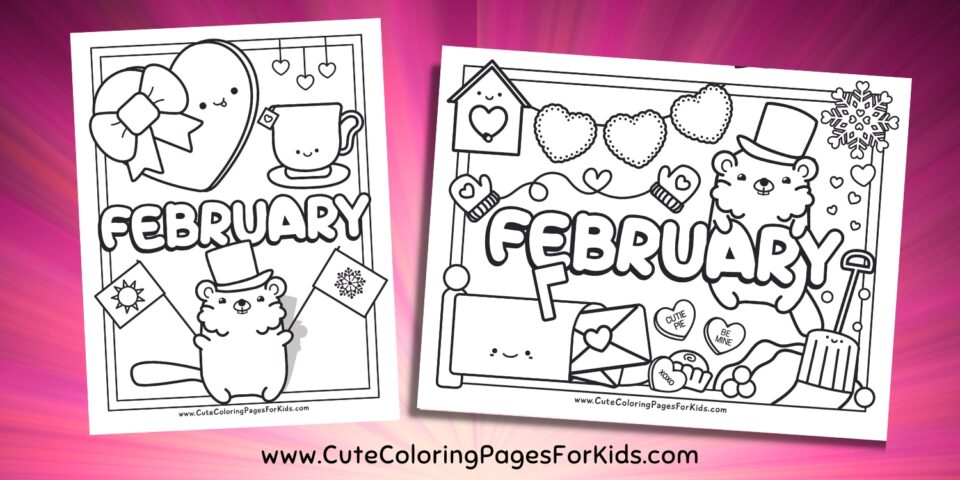 February Coloring Pages - Cute Coloring Pages For Kids