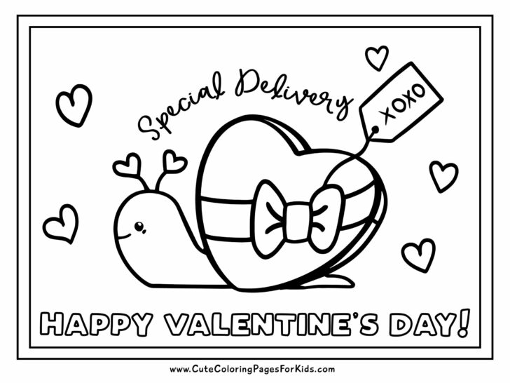 Valentine #39 s Day Coloring Pages: 5 Free Printable PDFs Cute Coloring