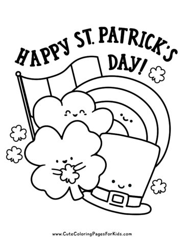 St. Patrick's Day Coloring Pages: 7 Free Printable PDFs - Cute Coloring ...