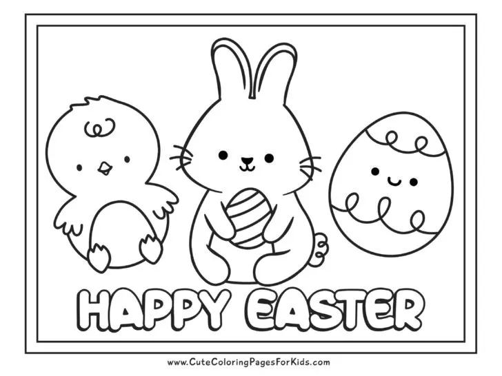 Easter Coloring Pages  Free Printable Easter Coloring Sheets