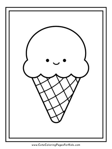 Ice Cream Coloring Pages (8 Free Printables to Download) - Cute ...