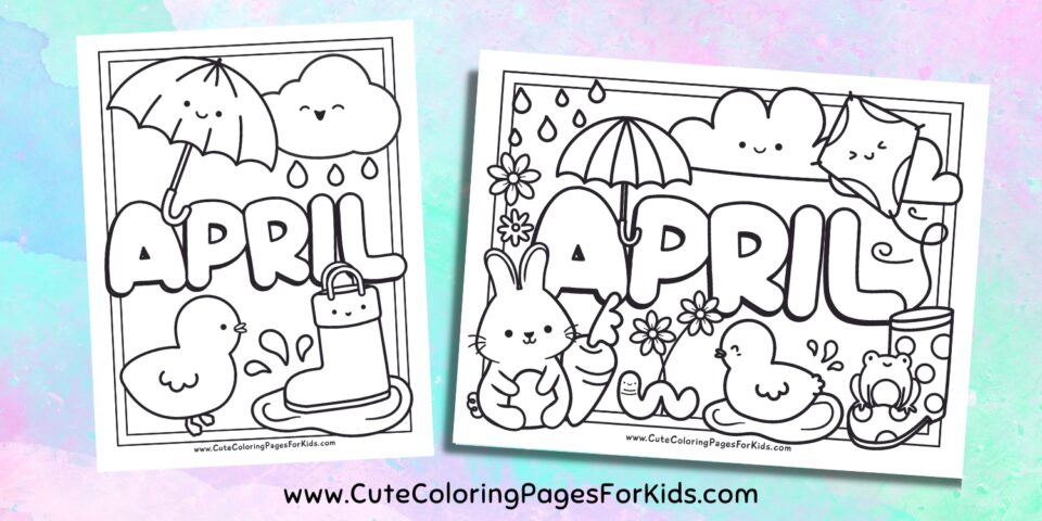 April Coloring Pages - Cute Coloring Pages For Kids