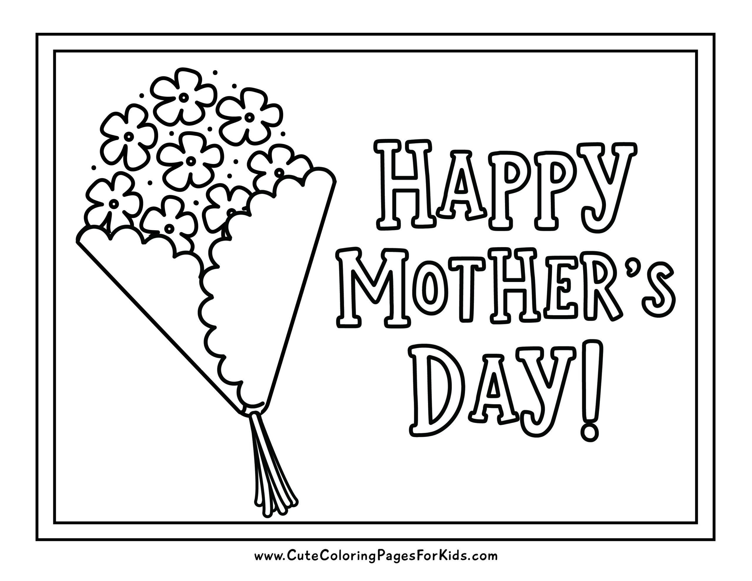 Mother's Day Coloring Pages (13 Free Printables) - Cute Coloring Pages ...