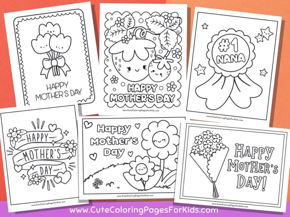 Mother's Day Coloring Pages (13 Free Printables) - Cute Coloring Pages ...