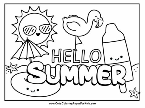 Summer Coloring Pages - Cute Coloring Pages For Kids