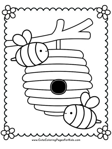 Insect Coloring Pages (12 Cute Bug Pictures To Color) - Cute Coloring 