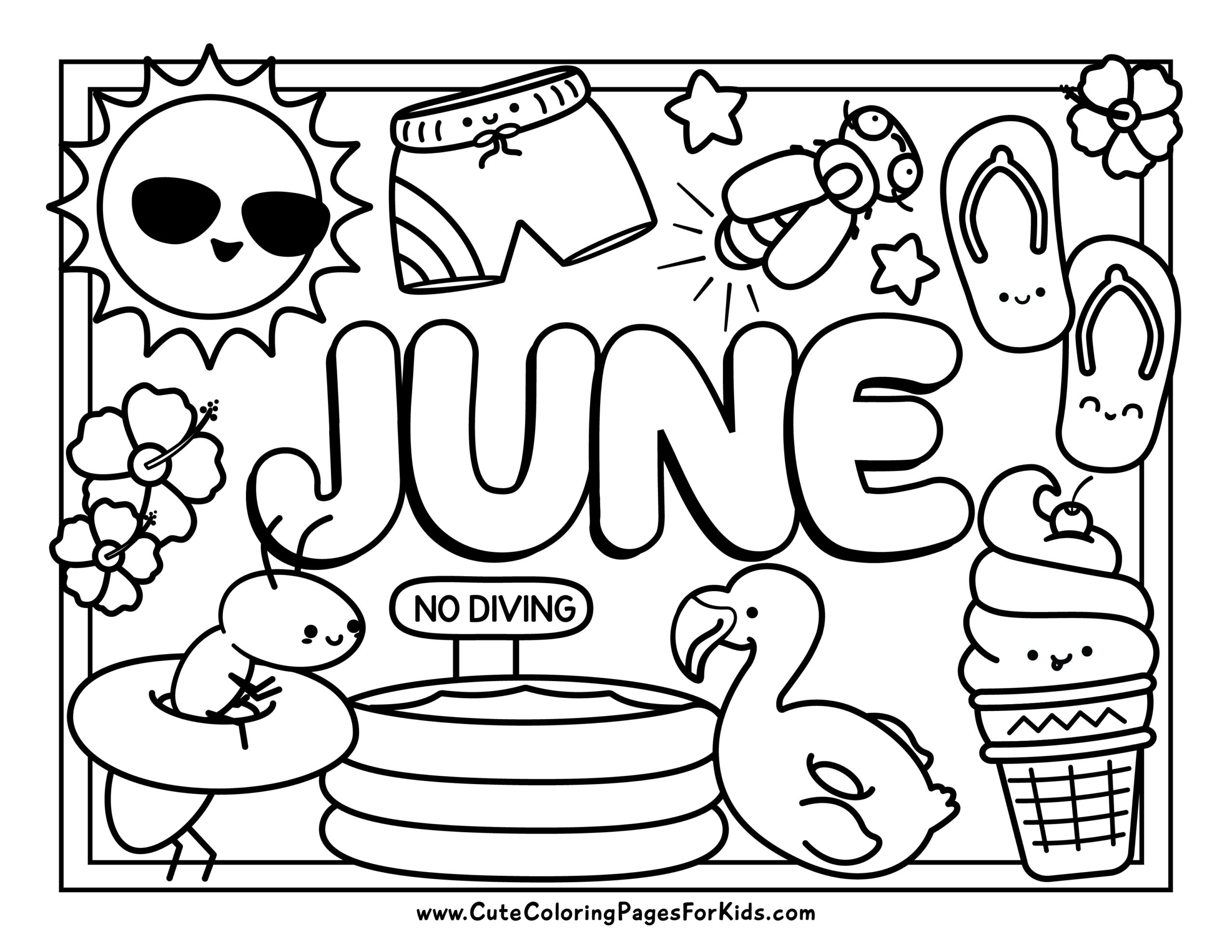 June Coloring Pages - Cute Coloring Pages For Kids