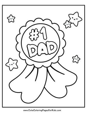 Father's Day Coloring Pages - Cute Coloring Pages For Kids