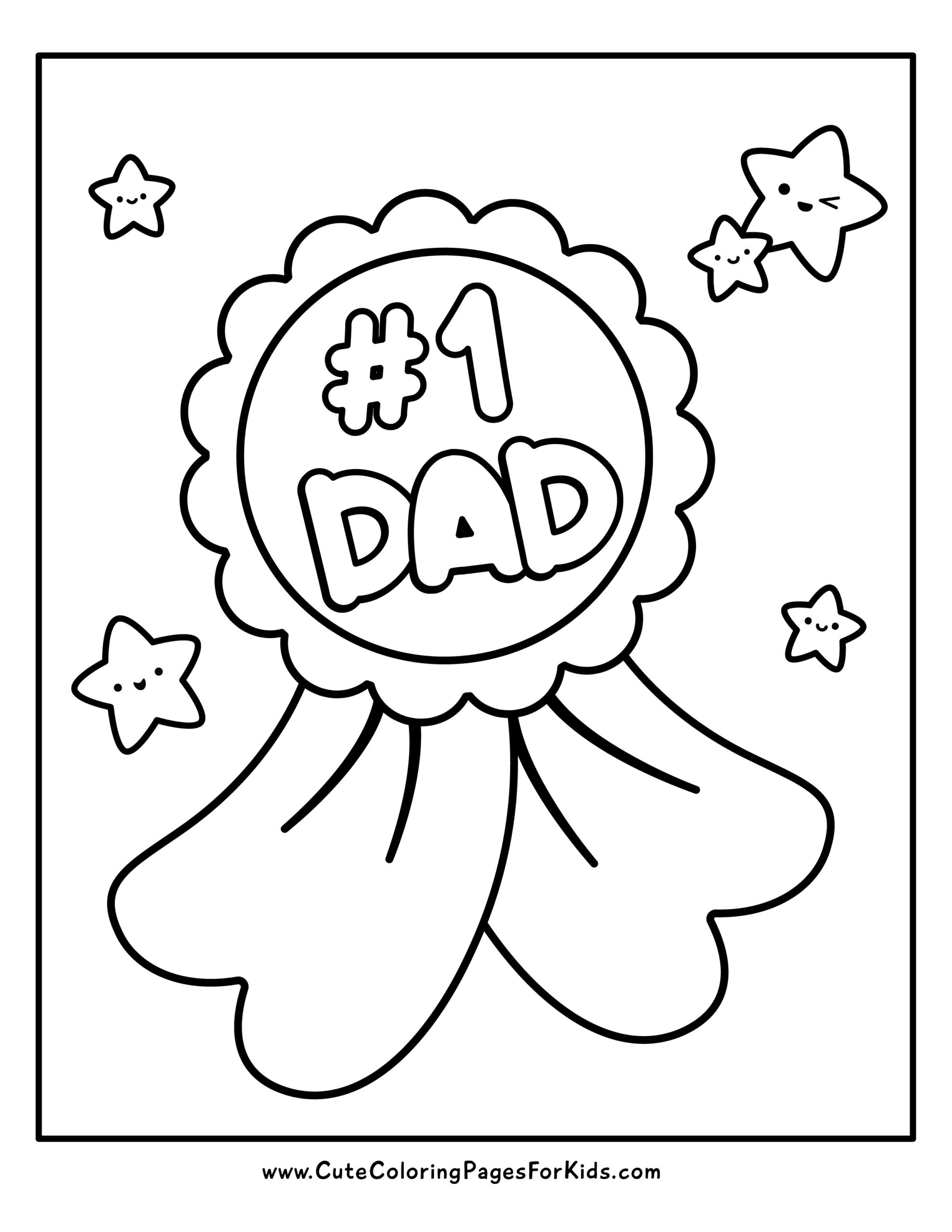 Father's Day Coloring Pages - Cute Coloring Pages For Kids