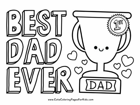 Father's Day Coloring Pages - Cute Coloring Pages For Kids