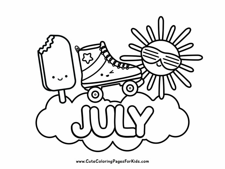 July Coloring Pages - Cute Coloring Pages For Kids