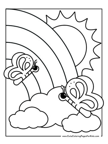 17 Rainbow Coloring Pages (Free Printable PDFs) - Cute Coloring Pages ...