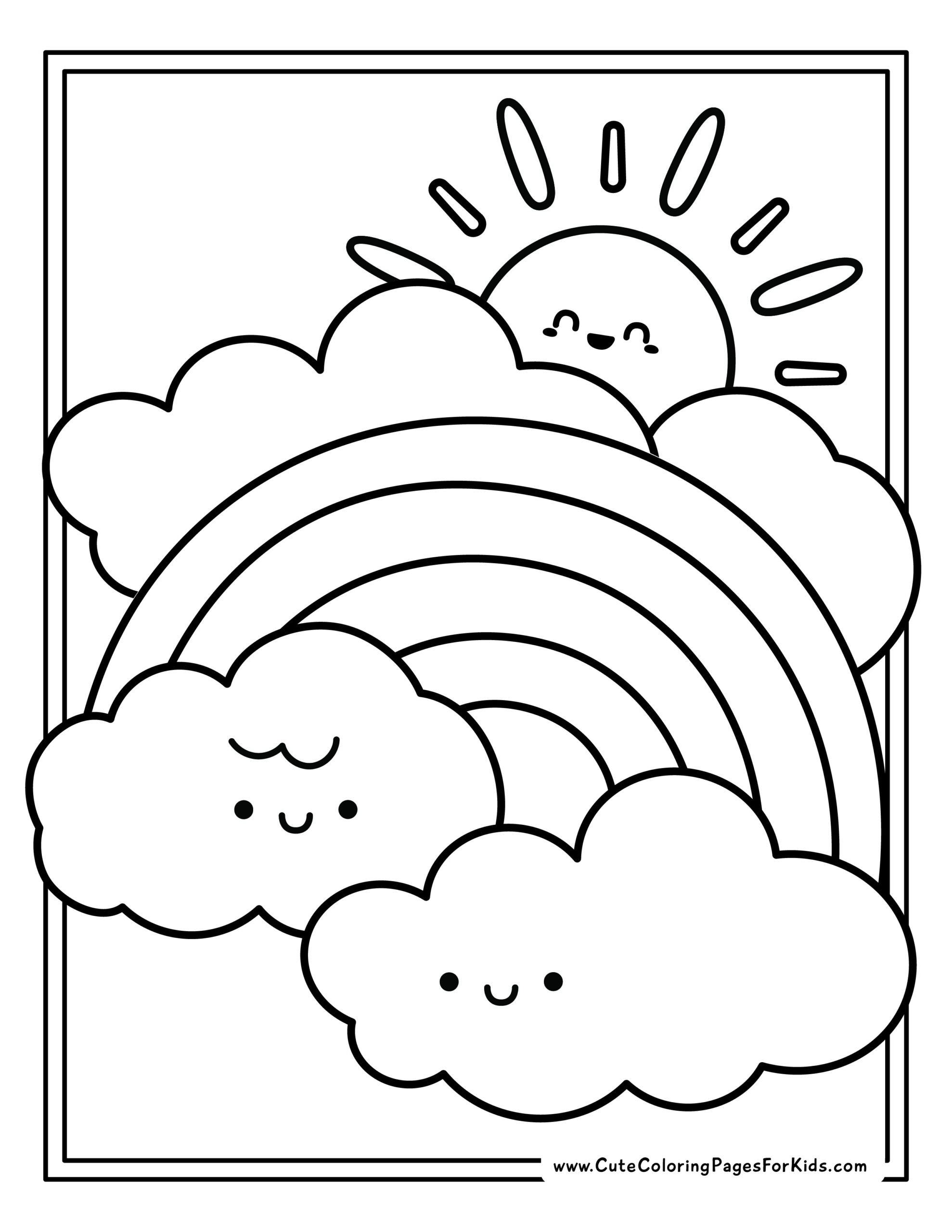 17 Rainbow Coloring Pages (Free Printable PDFs) - Cute Coloring Pages ...