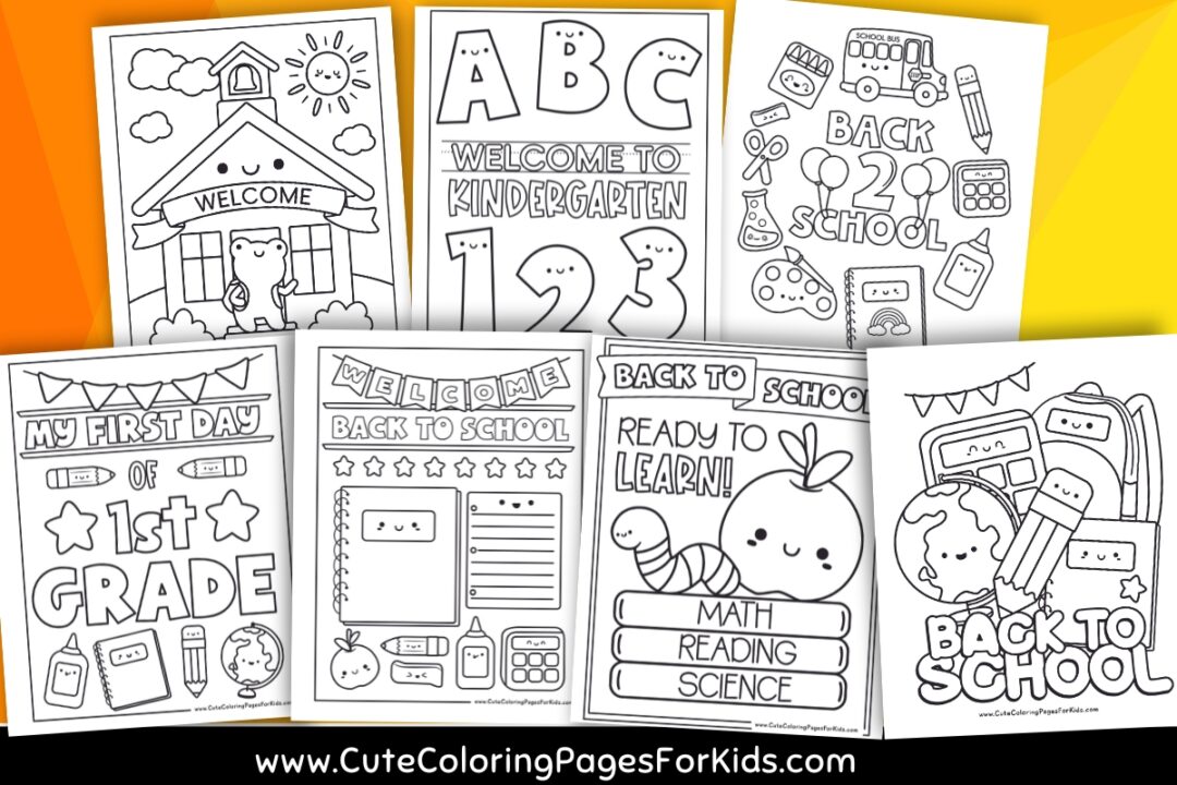 25 Back to School Coloring Pages (Free Printables) - Cute Coloring ...