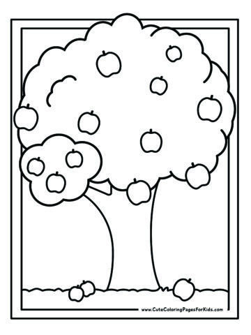 Apple Coloring Pages (Free Printables) - Cute Coloring Pages For Kids