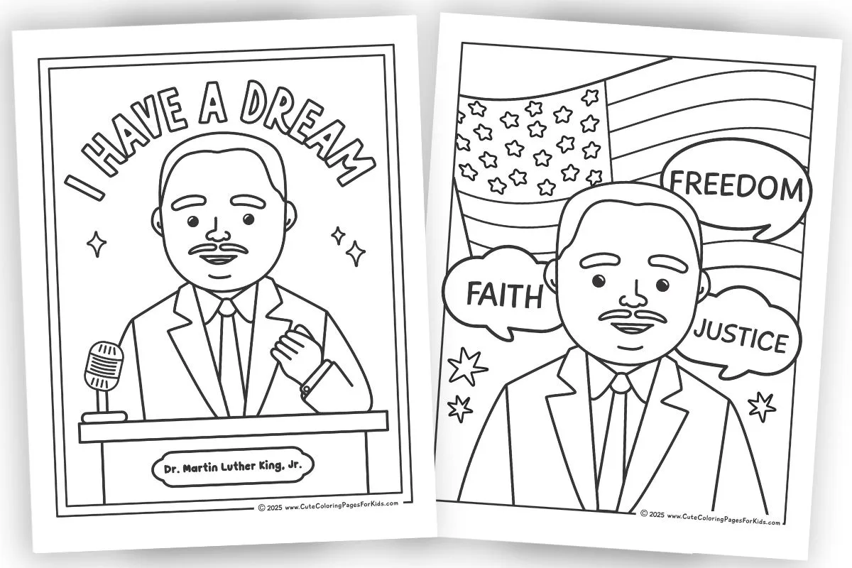 Martin Luther King Jr. Day coloring pages