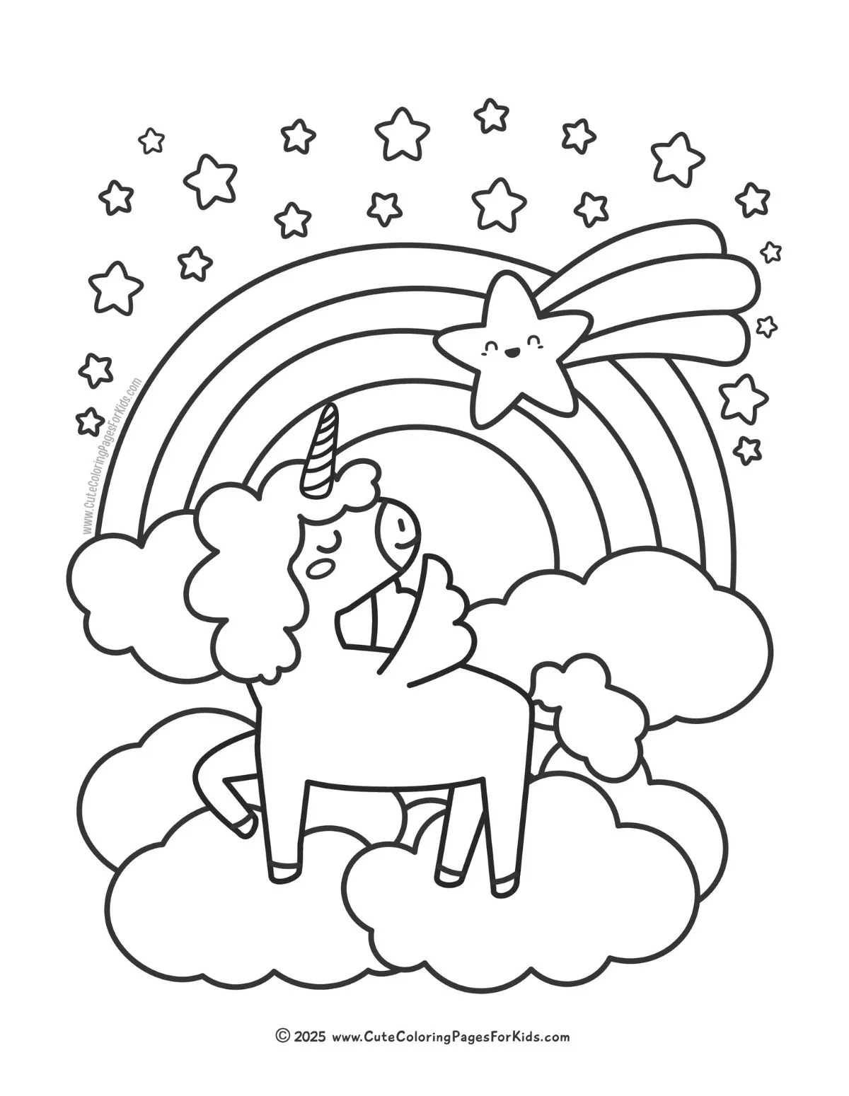 unicorn with wings coloring page